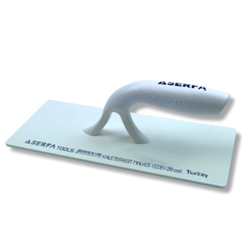 Тертка штукатурна пластикова 12,5/28 см Ready Plaster Trowel Open Handle, біла (331)