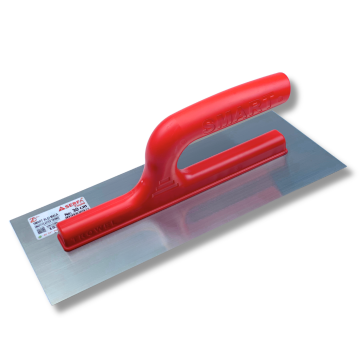 Гладилка штукатурная 30 см Smart Plaster Trowel, нержавеющая сталь, красная (153) 