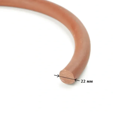 Бентонітовий шнур для гідроізоляції та герметизації робочих швів діаметр 22 мм, червоний колір, 5 м.п.