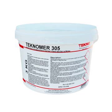 Гідроізоляція акрилова еластична Teknomer 305 для балконів та терас, 3 кг