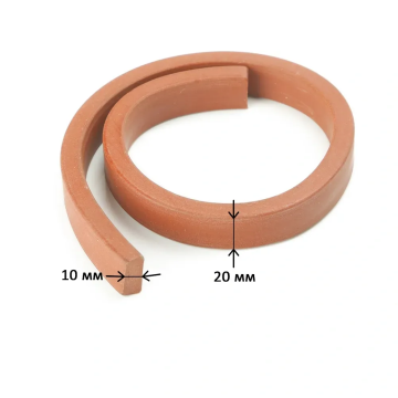 Бентонітовий шнур для гідроізоляції та герметизації робочих швів 10х20 мм, червоний колір, 5 м.п.